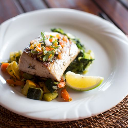 Fish dish - fish fillet and vegetables