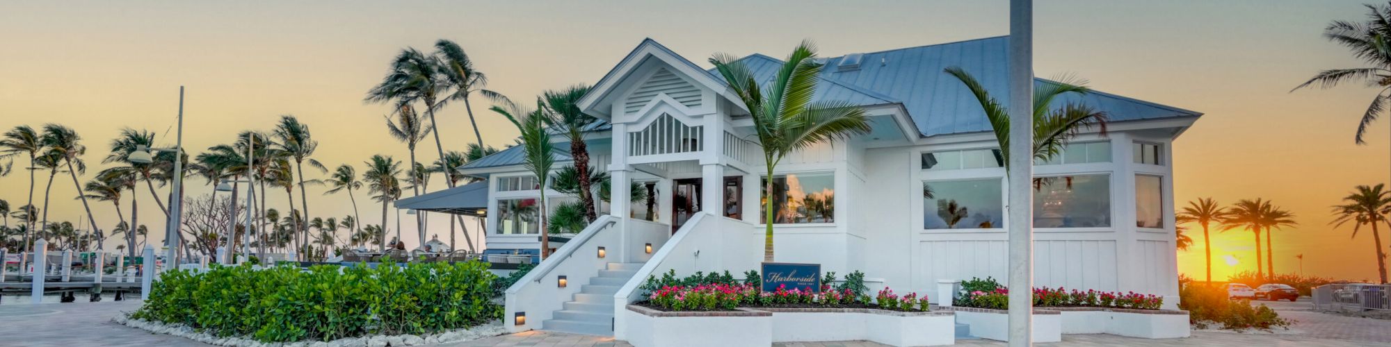 Harborside Restaurant at South Seas at Sunset