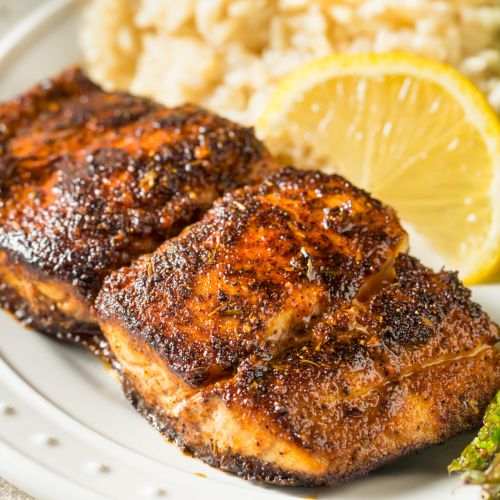 Homemade Blackened Mahimahi White Fish