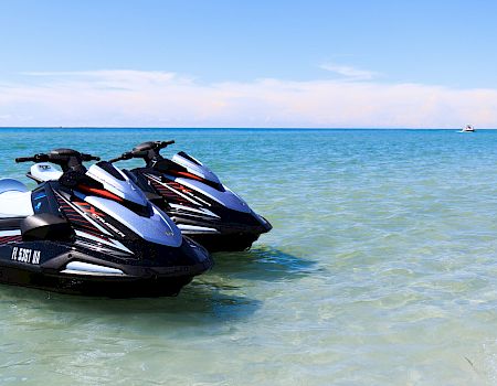 Wave runners at Cayo Costa State Park near South Seas