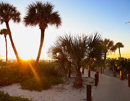 South Beach at Golden Hour at South Seas Resort