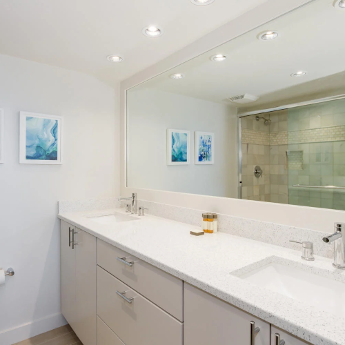 Bathroom with double sink