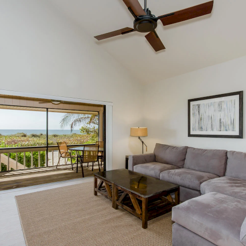 Living room with ocean view