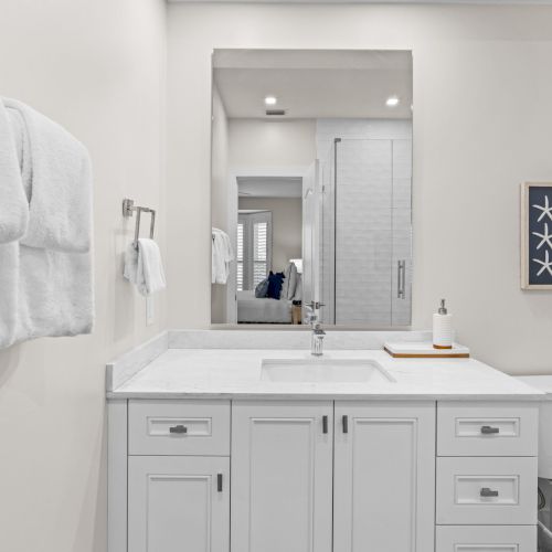 Sink and mirror