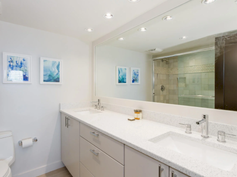 Bathroom with double sink