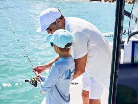 Fishing adventure by boat at South Seas